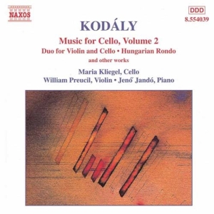 Kodaly Zoltan - Music For Cello Vol 2 ryhmässä Externt_Lager / Naxoslager @ Bengans Skivbutik AB (588001)