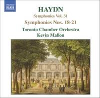 Haydn - Symphonies Nos. 18-21 ryhmässä ME SUOSITTELEMME / Joululahjavinkki: CD @ Bengans Skivbutik AB (621302)