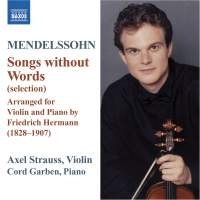 Mendelssohn - Songs Without Words For Violin And ryhmässä ME SUOSITTELEMME / Joululahjavinkki: CD @ Bengans Skivbutik AB (639398)