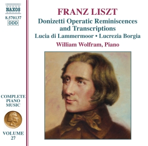 Liszt - Donizetti Opera Transcriptions ryhmässä ME SUOSITTELEMME / Joululahjavinkki: CD @ Bengans Skivbutik AB (660519)