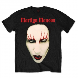 Marilyn Manson Red Lips Mens Black TS ryhmässä Minishops / Marilyn Manson @ Bengans Skivbutik AB (V-2628246)