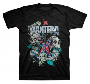 Pantera Texas Skull Mens Black T Shirt ryhmässä Merchandise @ Bengans Skivbutik AB (V-2628254)