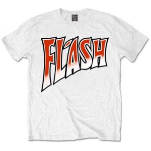 R: Queen Flash Gordon Mens White T Shirt ryhmässä Merchandise @ Bengans Skivbutik AB (V-2628305)