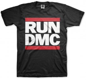 Run DMC Logo Black Mens T Shirt ryhmässä Merch T-shirts / T-shirt Kampanj @ Bengans Skivbutik AB (V-2628350)