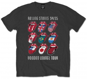 Rolling Stones VDoo Lounge Tongues Grey Mens TS ryhmässä Minishops / Rolling Stones @ Bengans Skivbutik AB (V-2628397)