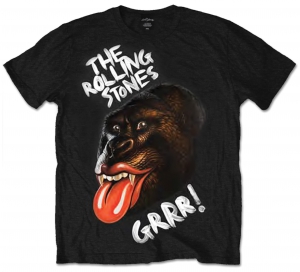 Rolling Stones Grrr Black Gorilla Mens Black T ryhmässä Minishops / Rolling Stones @ Bengans Skivbutik AB (V-2628412)