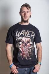 Slayer Skull Clench Mens T Shirt ryhmässä Merchandise @ Bengans Skivbutik AB (V-2628845)