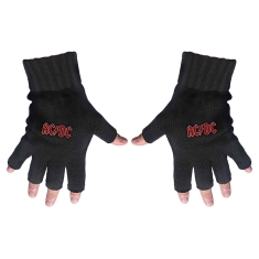 Ac/Dc  - Fingerless Gloves - Classic Red Logo