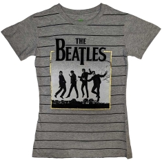 The Beatles - Leaping Gold Foil Striped Lady Grey