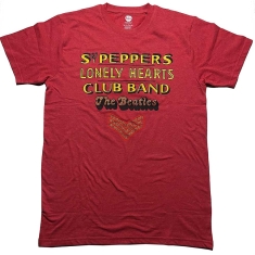 The Beatles - Sgt Pepper Stacked Diamante Uni Red