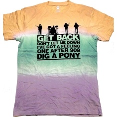 The Beatles - Get Back Gradient Uni Multi Dip-Dye