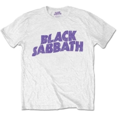 Black Sabbath - Packaged Wavy Logo Uni Wht