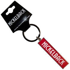 Nickelback - White Logo Red Keychain