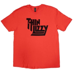 Thin Lizzy - Logo Uni Red T-Shirt