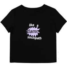 Olivia Rodrigo - Like A Damn Sociopath Lady Bl Crop Top: