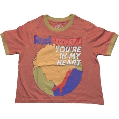 Rod Stewart - In My Heart Ringer Lady Orange Crop Top: