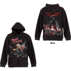 Iron Maiden - Scuffed Trooper Uni Bl Zip Hoodie