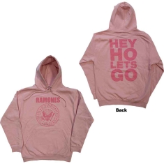 Ramones - Hey Ho Seal Uni Pink Hoodie