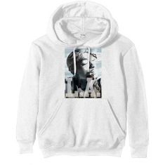 Tupac - La Skyline Uni Wht Hoodie