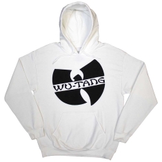 Wu-Tang Clan - Slanted Logo Mono Uni Wht Hoodie