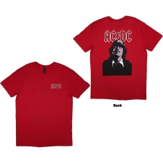 Ac/Dc - Mini Logo / Lock Up Your Daughters Uni Red T-Shirt