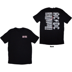 Ac/Dc - Mini Logo / Dirty Deeds Uni Bl T-Shirt