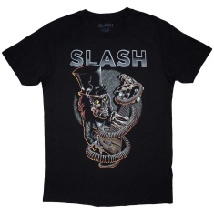 Slash - Skull Guitar Snake Uni Bl T-Shirt