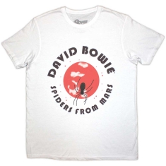 David Bowie - Spiders From Mars Uni Wht T-Shirt