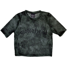 Motorhead - Logo Lady Green Mesh Crop Top