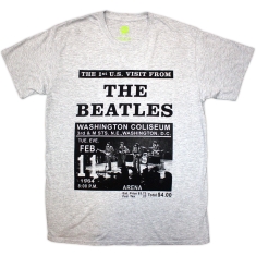 Beatles - Washington 64 Promo Uni Grey T-Shirt