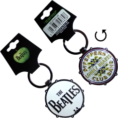 Beatles - Drop T/Sgt Pepper Drum Double-Sided Keychain