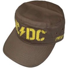 Ac/Dc - Pwr Up & Stencil Logo Military Green Military Cap