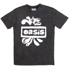 Oasis - Logo Splat Stone Wash Uni Char T-Shirt