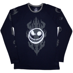 The Nightmare Before Christmas - Flaming Jack  Uni Navy Longsleeve