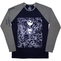 The Nightmare Before Christmas - Jack Crowd Uni Navy/Grey Longsleeve