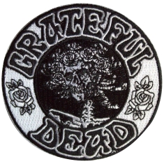 Grateful Dead - B&W Bertha Circle Woven Patch