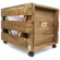 VinylLisätarvikkeet - LP WOOD CRATE med hjul - Vinyl Storage VinylLisätarvikkeet - LP WOOD CRATE med hjul - Vinyl Storage