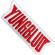 Yungblud - Red Logo Woven Patch Yungblud - Red Logo Woven Patch